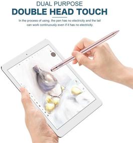 img 1 attached to 🖊️ Перезаряжаемая стилус-ручка XIRON: тонкая точка 1,5 мм для iPad iPhone и сенсорных устройств - высокая точность с перчаткой в белом цвете