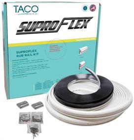 img 1 attached to 🌮 Тако морская накладка для рубадного борта SuproFlex - комплект 60 футов x 1.56 дюйма x 0.78 дюйма, морозно-белый.