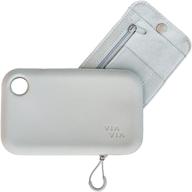 viavia wristlet purse (water-resistant &amp office electronics logo
