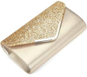 img 1 attached to ZIUMUDY Sparkle Envelope Clutches Shoulder Women's Handbags & Wallets and Clutches & Evening Bags