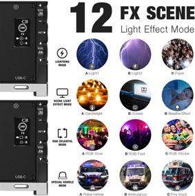 img 2 attached to Pixel G1s RGB Video Light with Rechargeable Battery & 12 Common Light Effects – High CRI LED Camera Light Panel (2500-8500K)