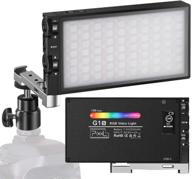 pixel g1s rgb video light with rechargeable battery & 12 common light effects – high cri led camera light panel (2500-8500k) logo
