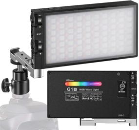 img 4 attached to Pixel G1s RGB Video Light with Rechargeable Battery & 12 Common Light Effects – High CRI LED Camera Light Panel (2500-8500K)