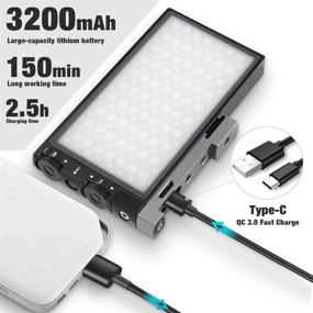 img 1 attached to Pixel G1s RGB Video Light with Rechargeable Battery & 12 Common Light Effects – High CRI LED Camera Light Panel (2500-8500K)