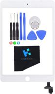 📱 kakusiga ipad mini 3 (3rd gen) digitizer glass assembly kit - complete with ic chip, adhesive tape, and repair toolkit - white logo