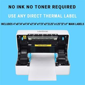 img 2 attached to Thermal Label Printer 300DPI - 4x6 Shipping Label Printer for Amazon, eBay, PayPal, Shopify, Etsy, Shipstation, Windows & Mac - Ideal for Home Office & Business Organization