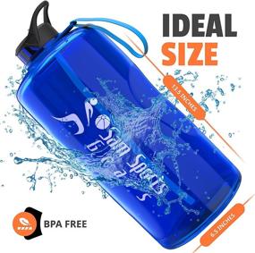 img 3 attached to 🏋️ Motivational 1 Gallon Water Bottles with Time Tracker and Straw - BPA Free Reusable Large Water Jug for Gym, Sports, Traveling, and Pregnancy