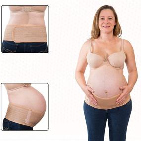 img 1 attached to 🤰 Pregnancy Support Maternity Belt - Breathable Belly Band for Pregnancy Back Support, Abdomen Lumbar Brace & Lower Back Pain Relief