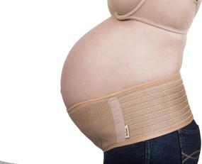 img 4 attached to 🤰 Pregnancy Support Maternity Belt - Breathable Belly Band for Pregnancy Back Support, Abdomen Lumbar Brace & Lower Back Pain Relief