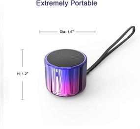 img 3 attached to 🔊 5W Big Sound TWS Wireless Portable Mini Bluetooth Speakers, Wireless Stereo Pairing, Metal Enclosure, IP65 Splashproof, Minimalism Design, Nylon Lanyard - Compatible with Echo Dot, Android, iPad, iPhone, Laptop