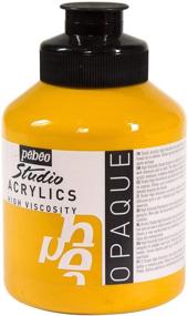img 3 attached to 🎨 Vibrant Studio Acrylics - 500 mL Yellow Ochre Acrylic Paint for Artists