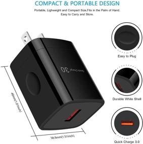 img 1 attached to ⚡ 18 Вт Зарядное устройство быстрой зарядки Quick Charge 3.0 для Samsung Galaxy S21 S20 Ultra 5G и других моделей