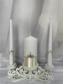 img 3 attached to Unity Candle Stand Holder - Pillar Candle Stand for Unity Candle - Wedding Gift - Ceremony Decoration - Wedding Centerpiece (Large) - Improved SEO