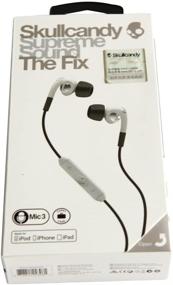 img 1 attached to Наушники Skullcandy Fix In Ear с 3-кнопочным пультом дистанционного управления - белый / хром: Премиальный аудио опыт под рукой