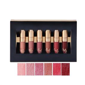img 1 attached to 💄 6pcs Matte Velvety Liquid Lipstick Set: Waterproof Lip Gloss Collection with Long-lasting Matte Finish