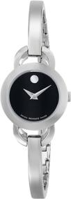 img 4 attached to ⌚ Stylish Movado Women's 0606796 Rondiro Analog Display Swiss Quartz Silver Watch - A Timepiece to Impress