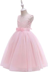 img 1 attached to 👗 Glamulice Bridesmaid Wedding Pageant Dresses for Girls: Clothing Dresses