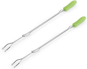 img 3 attached to 🍢 Farberware 5261923 Glow in The Dark Barbecue Forks, 2-Piece Set, Green