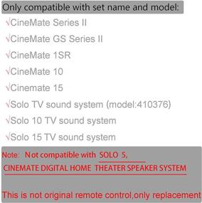 img 2 attached to 🎮 Пульт дистанционного управления DHCHAPU, оптимизированный для совместимости с акустическими системами для телевизора Bose CineMate 10, Cinemate 15 и Solo 10, 15.