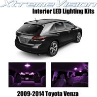 xtremevision interior led for toyota venza 2009-2014 (14 pieces) pink interior led kit installation tool logo