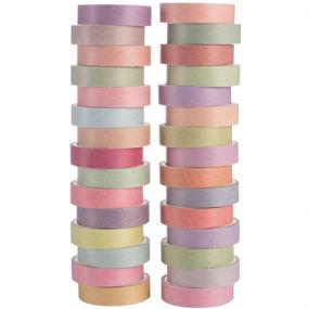 img 1 attached to 🎨 YUBBAEX Impressionism Washi Tape Set - 30 Rolls of Natural Color Decorative Tapes for DIY Crafts, Bullet Journals, Planners, Scrapbooking, Wrapping