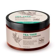 soapbox hair mask - tea tree oil with shea butter, aloe & vitamin e, vegan & cruelty-free, gluten & sulfate free moisturizing hair and scalp treatment for dry frizzy hair, made in usa - 12oz hair mask logo