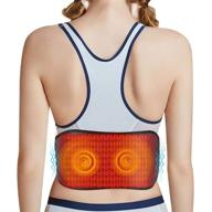 🔥 heating decompression back belt: the ultimate waist brace for therapeutic heat therapy and belly wrap support logo