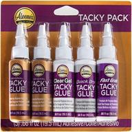 🎨 discover aleene's 25115 trial pack tacky glue, 5pk: the perfect starter set for all your crafting needs! logo