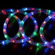 🎄 west ivory 3/8" mixed colors led rope lights - etl certified, 25ft - perfect holiday christmas party decoration lighting логотип