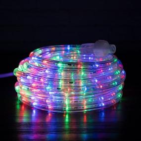 img 1 attached to 🎄 West Ivory 3/8" Mixed Colors LED Rope Lights - ETL Certified, 25ft - Perfect Holiday Christmas Party Decoration Lighting