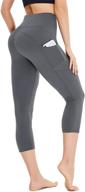 🩳 high waist tummy control capri yoga pants with pockets for women - ideal for workout, running, and athletic activities - highdays logo