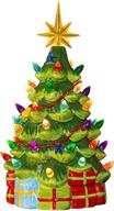 funpeny christmas multicolored decorations centerpiece logo