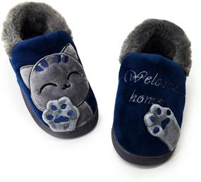 img 4 attached to 👶 Adorable HULYKA Cartoon Slippers: Perfect Household Shoes & Slippers for Toddler Boys