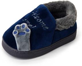 img 1 attached to 👶 Adorable HULYKA Cartoon Slippers: Perfect Household Shoes & Slippers for Toddler Boys