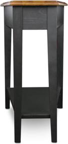 img 3 attached to 🪑 Black Recliner Wedge End Table by Leick Furniture