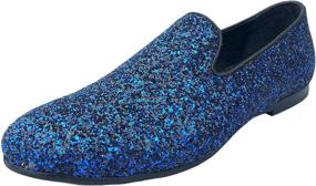 img 4 attached to Glamorous Justar Metallic Glitter Sequins Slippers: Sparkle and Shine in Style!