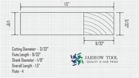 img 3 attached to 🔧 Прецизионная карбидная фреза Jarrow Tool Square: Превосходная производительность фрезерования благодаря прочности и точности