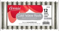 💇 annie long cold wave rods: effortless hair curling and perm styling - gray - set of 3 packs (36 pieces) logo