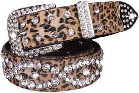 img 4 attached to 💎 AMI VEIL Rhinestone Studded Women's Accessories with Jeweled Embellishments