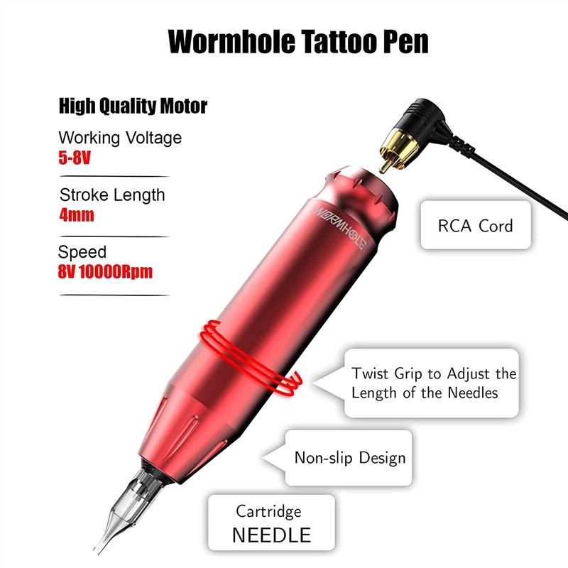 Wormhole Tattoo Ink True Black Tattoo Pigment for Tattoo Beginners