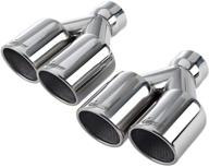 upower exhaust polished stainless length logo