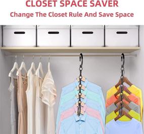 img 3 attached to 👕 Niclogi Space Saving Hangers: Maximize Closet Space with 20-Pack Magic Hangers and Multi-Functional Closet Organizer