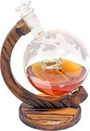 ✈️ globe airplane liquor decanter - 1000ml logo