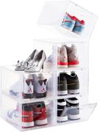 👟 organize your sneaker collection with sogobox drop front shoe box set – clear stackable containers for shoes up to us size 12 логотип