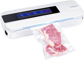 img 4 attached to 🏠 Home-White Automatic Vacuum Sealer Machine with Touch Design, Jars Vacuum Kit & 10 Sealed Bags - Multi Portable Food Saver for Vegetables, Meat, Red Wine, Nuts