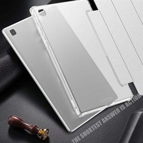 img 2 attached to 📱 INFILAND Galaxy Tab A7 10.4 2020 Case: Smart Stand Cover with Frosted Translucent Back for Samsung Galaxy Tab A7 10.4-inch (SM-T500/T505/T507) - Silver