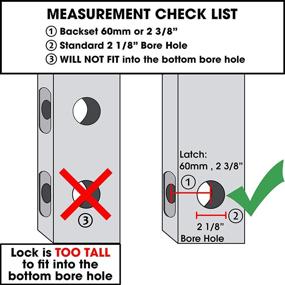 img 2 attached to MX600 Mechanical Push Button Lever Lock: Keyless Entry, Commercial & Residential, Satin Chrome Finish, 13 Digit Keypad