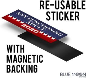 img 3 attached to 🚗 Blue Moon Graphics Adulting Magnet 2020 - Bumper Sticker for Car/Truck Decal - Political Presidential Election - Made in USA - Stocking Stuffer