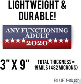 img 2 attached to 🚗 Blue Moon Graphics Adulting Magnet 2020 - Bumper Sticker for Car/Truck Decal - Political Presidential Election - Made in USA - Stocking Stuffer