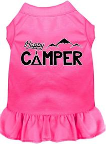 img 1 attached to 🐶 Платье для собак Mirage Pet Products "Happy Camper" с принтом на сетке: Милый и модный наряд для собак